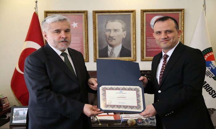 Rektör Şahin veda ziyaretlerine başladı