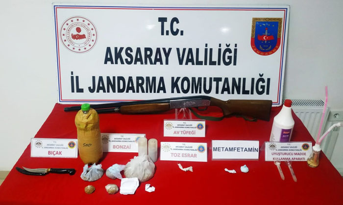 Aksaray’da jandarmadan zehir tacirlerine operasyon