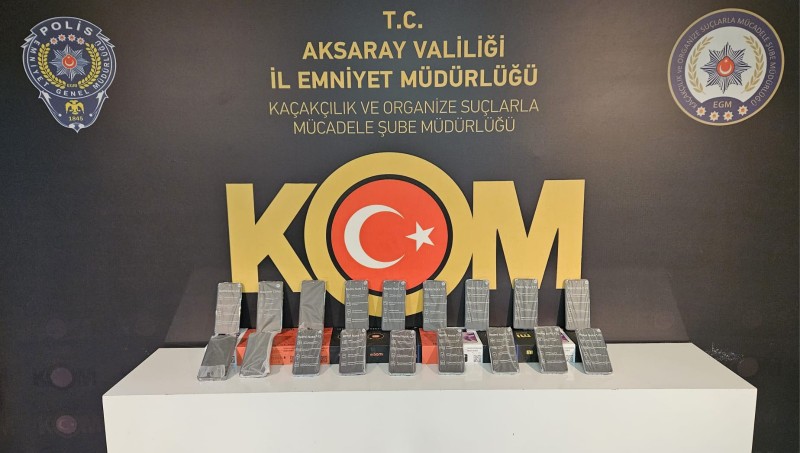 Aksaray’da kaçak cep telefonu operasyonu