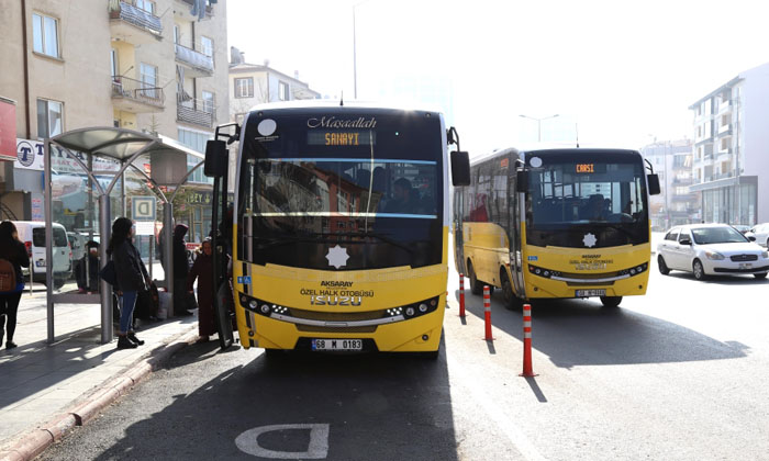 Aksaray’da 65 yaş üstüne toplu taşıma ücretli oluyor