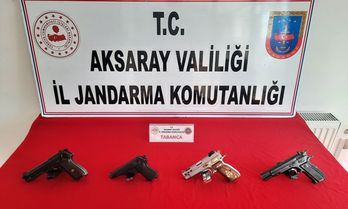 Aksaray’da düğünlerde havaya ateş açan şahıslar yakalandı
