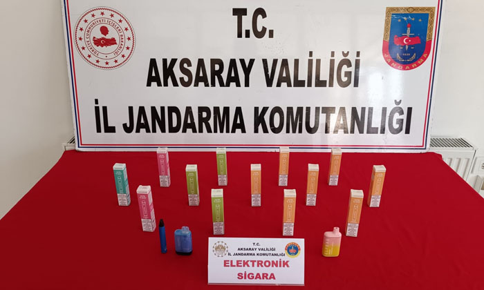 Aksaray’da kaçak elektronik sigara operasyonu