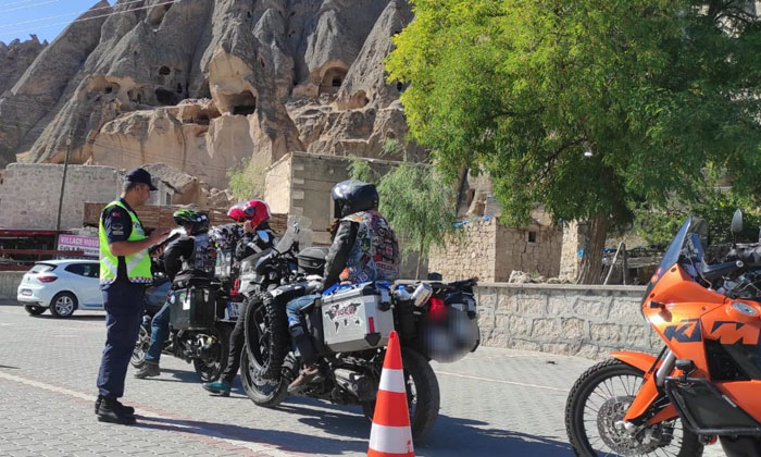 Aksaray’da motosiklet denetimi
