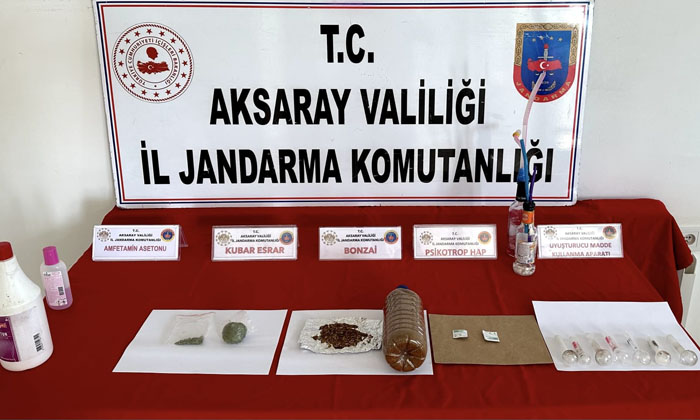 Aksaray jandarmadan uyuşturucu operasyonu: 3 tutuklama