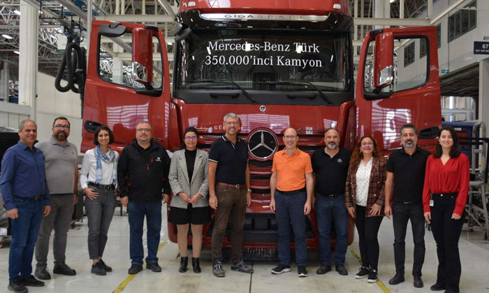 Aksaray Kamyon Fabrikası’nda, 350 bininci kamyon üretildi
