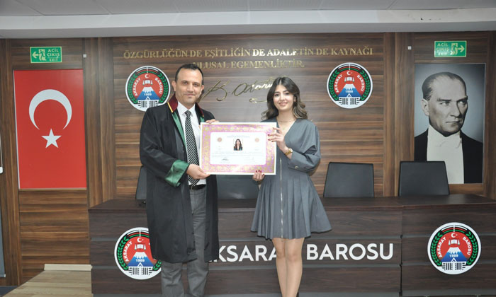 Aksaray Barosu’na 6 yeni avukat daha katıldı