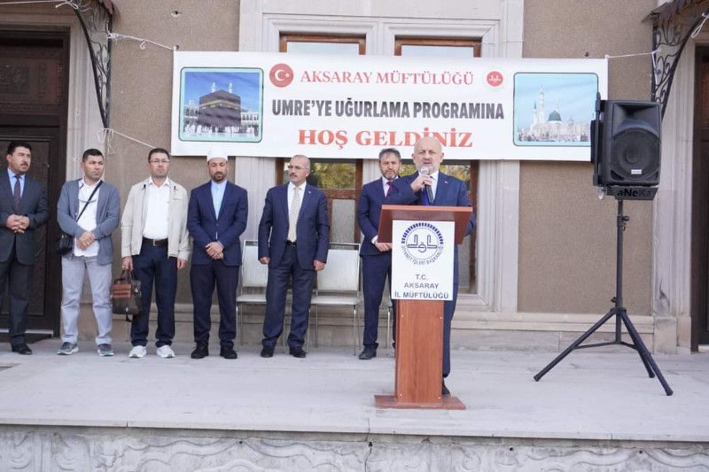 Aksaray’dan 152 kişilik umre kafilesi dualarla uğurlandı