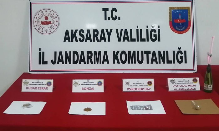 Aksaray’da uyuşturucu operasyonu: 2 gözaltı