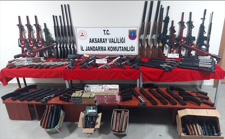 Aksaray’da dev silah kaçakçılığı operasyonu!