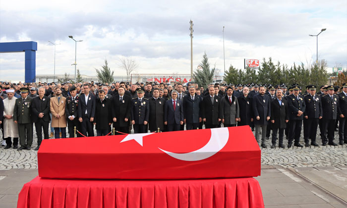 Kazada hayatını kaybeden Aksaraylı polis memuru için tören düzenlendi