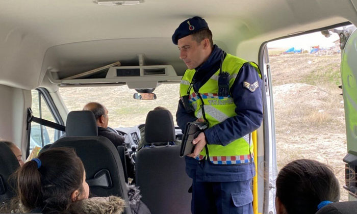 Aksaray’da öğrenci servislerine sıkı denetim