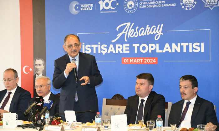 Bakan Özhaseki, Aksaray’a geldi