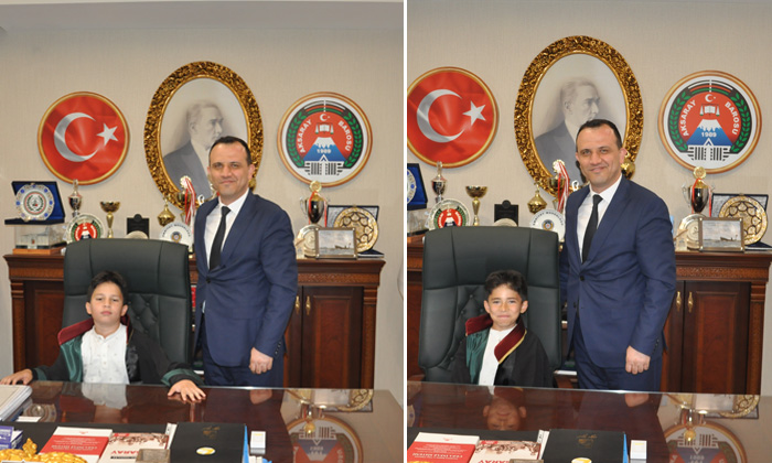 Baro Başkanı Köse, koltuğunu şehit çocuklarına bıraktı
