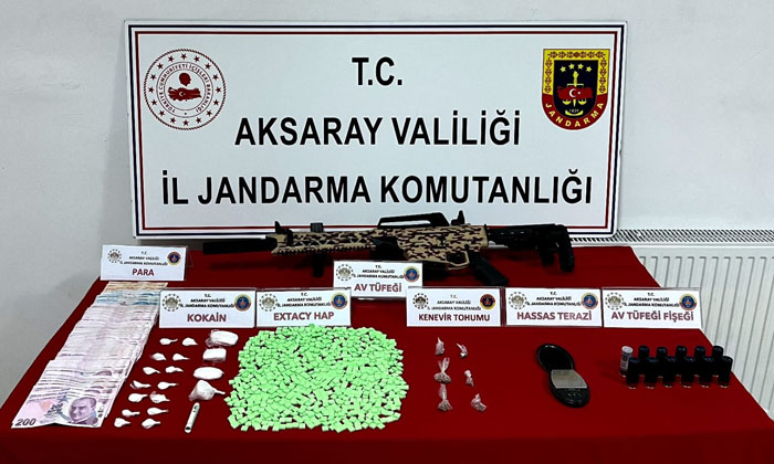 Aksaray’da jandarmadan dev uyuşturucu operasyonu!