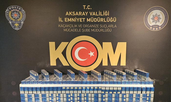 Aksaray’da 892 paket kaçak sigara ele geçirildi