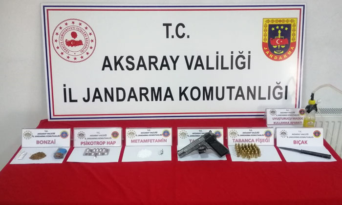 Aksaray’da jandarmadan uyuşturucu operasyonu: 2 gözaltı