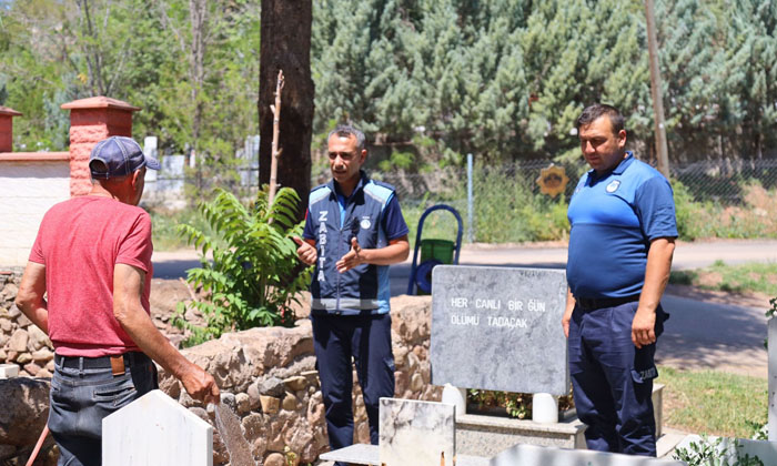 Aksaray’da zabıta ekiplerinden su tasarrufu uyarısı