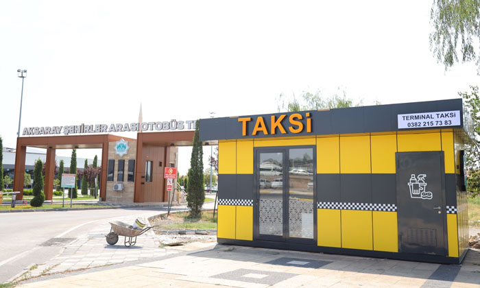 Modern Taksi Durağı, terminale çok yakıştı