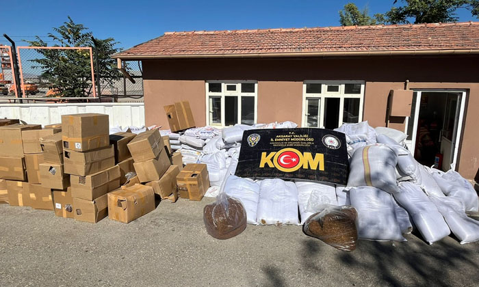 Kaçak tütüne geçit yok, 5 ton bandrolsüz tütün ele geçirildi!