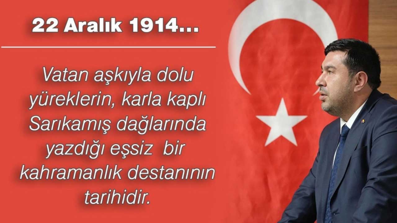 Kars TSO Başkanı Kadir Bozan’ın Sarıkamış Harekatı mesajı