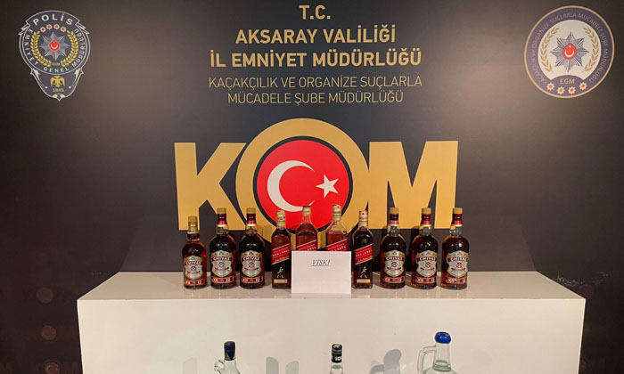 Aksaray’da makaron ve sahte alkol operasyonu