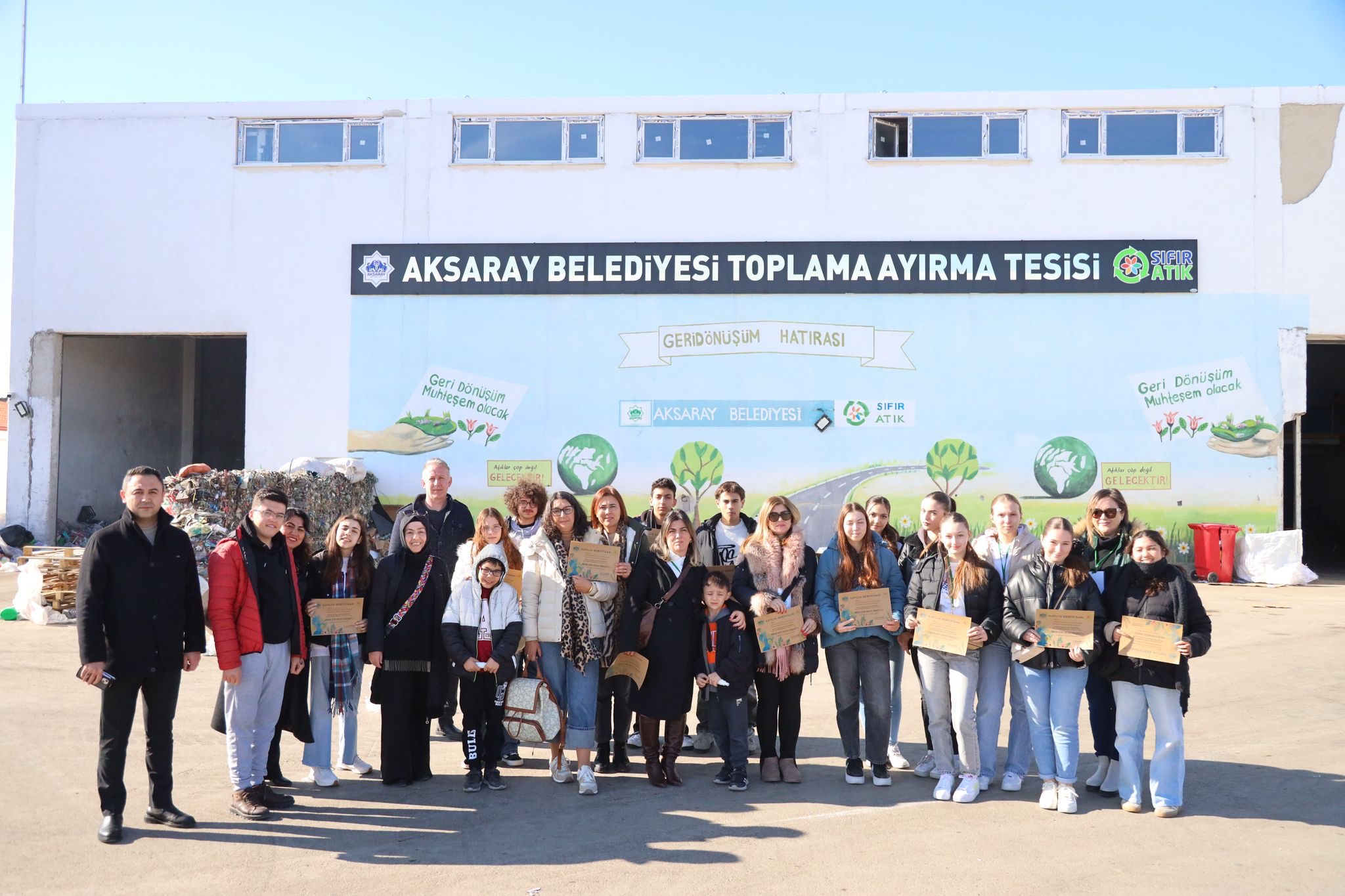 Portekiz ve Makedonya’dan gelip Aksaray’da sıfır atık eğitimine katıldılar