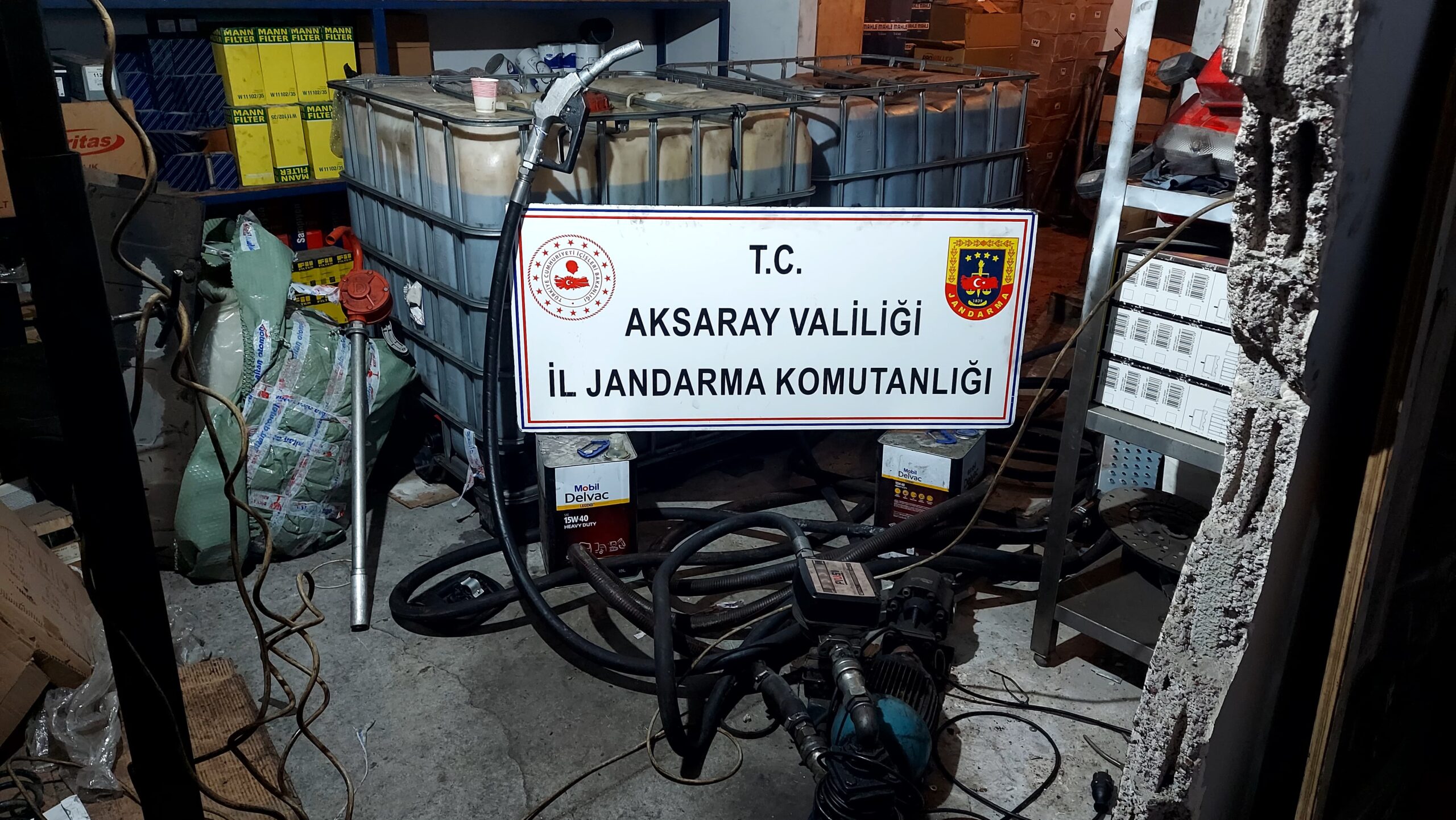 Aksaray’da ’10 numara yağ’ operasyonu