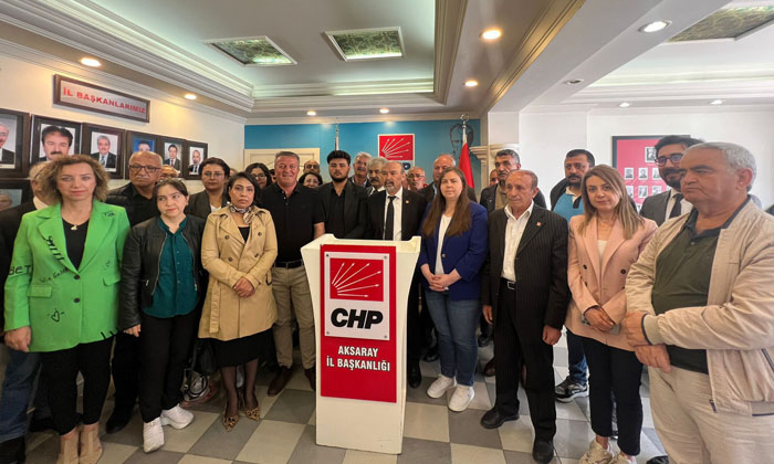 CHP Aksaray’dan Özel’e destek: Türkiye’nin geleceğine saldırı