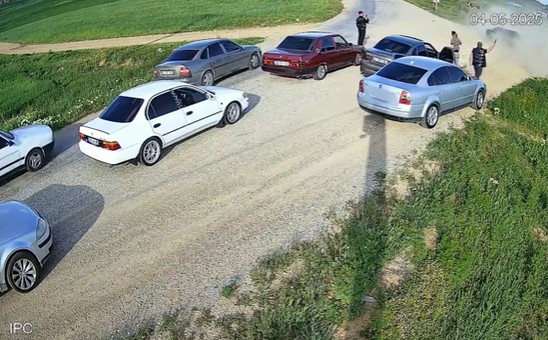 Ortaköy’de drift atıp, yolu kapatarak tabancayla ateş açtılar!