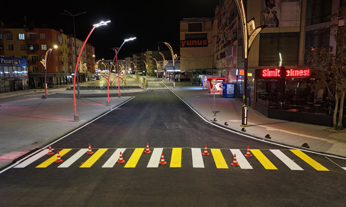 Piti Mehmet Paşa alt geçidinde asfalt çalışması tamamlandı