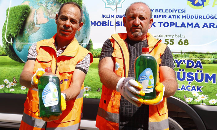 Aksaray’da atık yağ geri dönüşüm kampanyasına yoğun ilgi