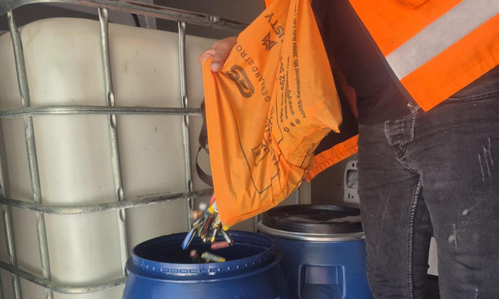 Aksaray’da öğrenciler 1 ton 250 kilogram atık pil toplandı