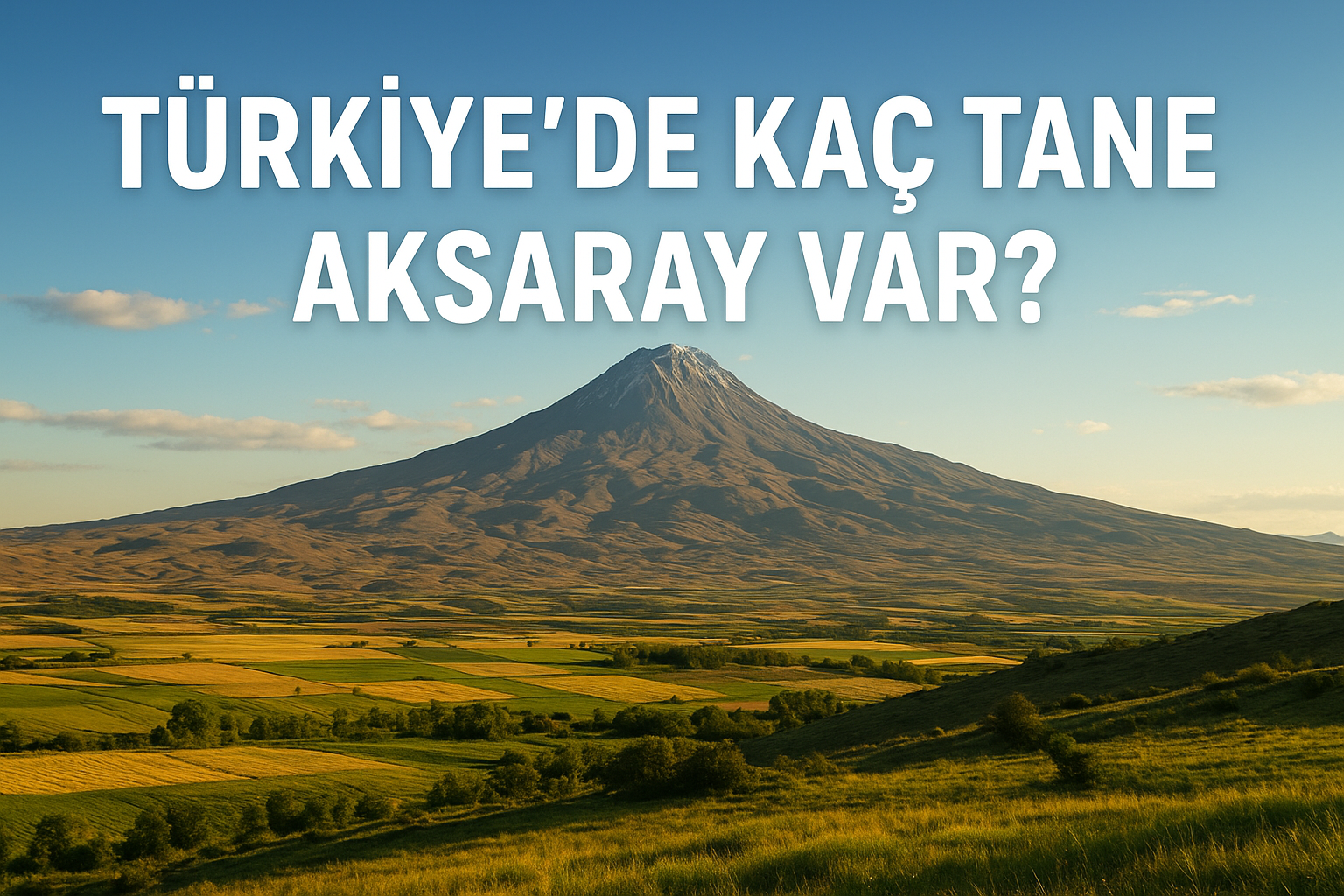 Türkiye’de kaç tane Aksaray var?