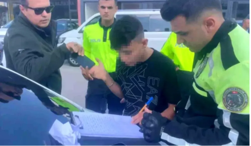 Aksaray’da polisten kaçan sürücü 14 yaşında çıktı!