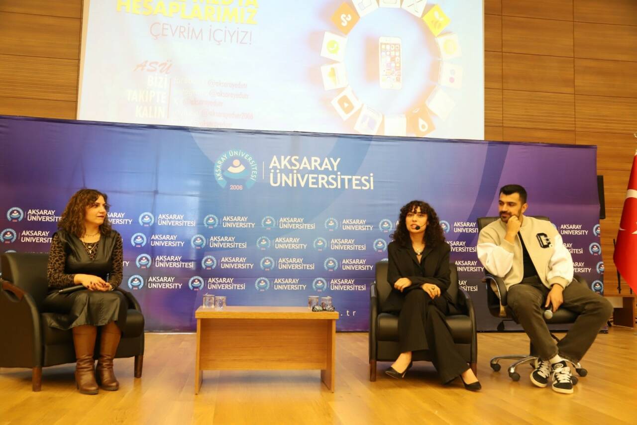 BKM Oyuncusu Tuğba Yılmaz, Aksaray Üniversitesi’nde öğrencilerle buluştu