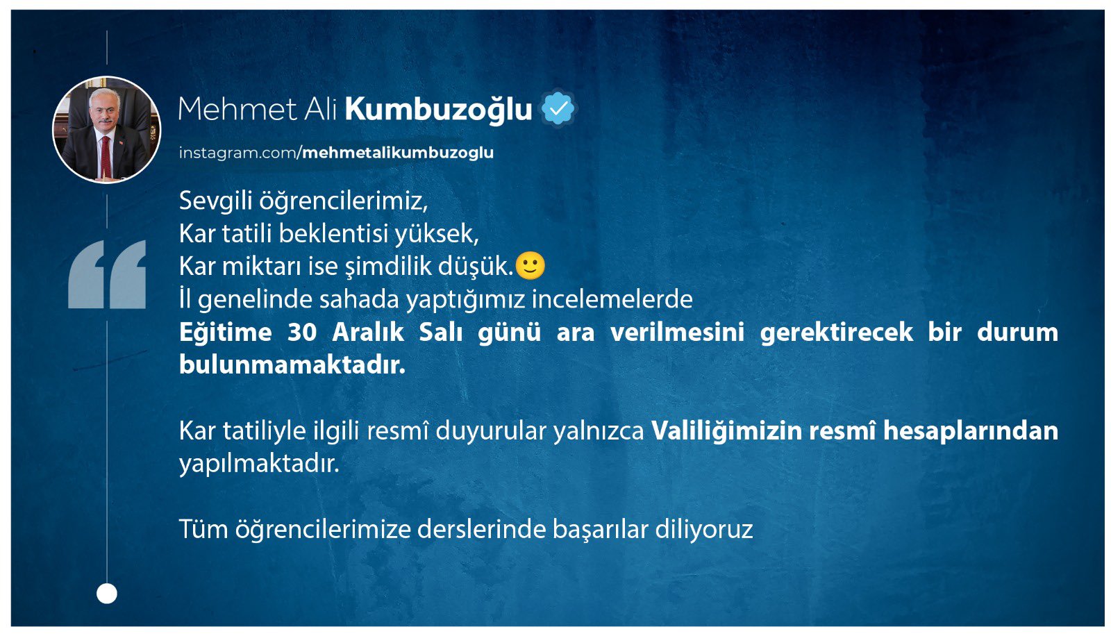 Aksaray’da kar tatili olacak mı? Vali açıklama yaptı