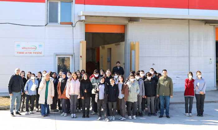 Sağlık Meslek Lisesi öğrencilerinden tıbbi atık tesisi ziyareti