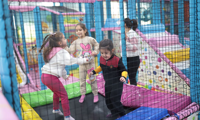 Aksaray’da yarıyıl tatilinde çocuk eğlence merkezi yoğun ilgi görüyor