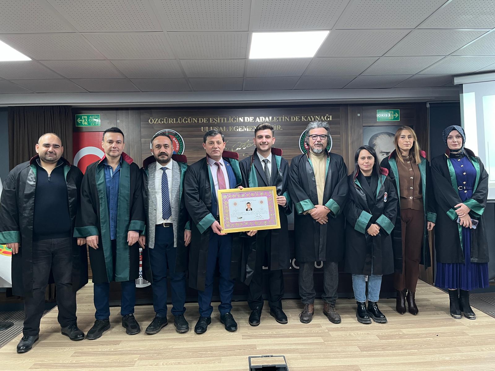 Aksaray Barosu’na 2 yeni avukat daha katıldı