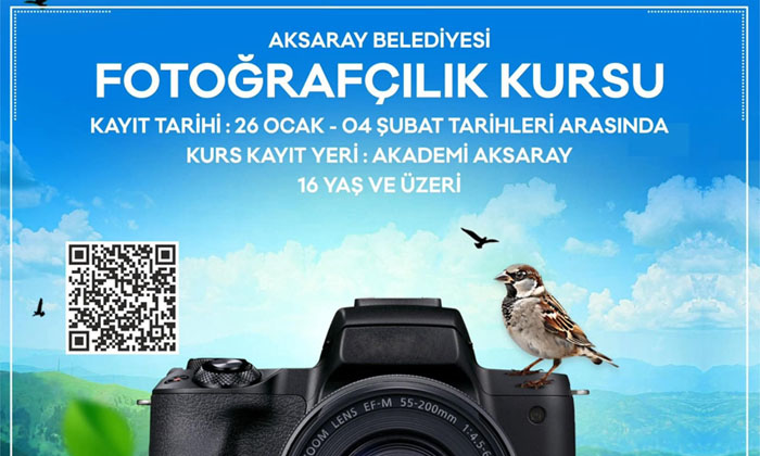 Aksaray’da fotoğraf tutkunlarına yeni kurs