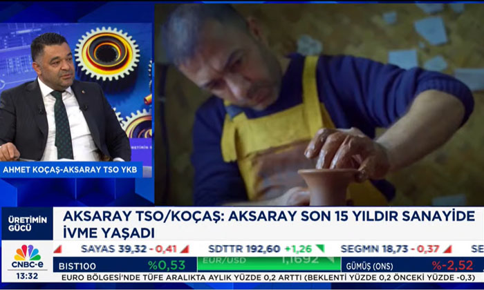 ATSO Başkanı Koçaş, CNBC-e’de Aksaray’ın cazibesini anlattı