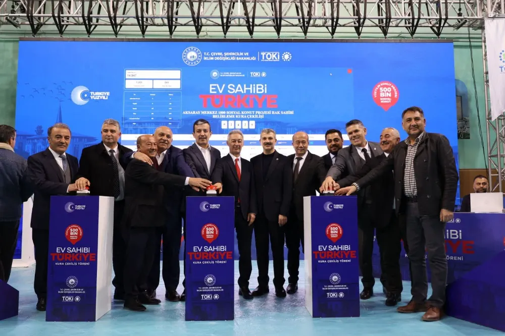 Aksaray’da 2 bin 353 TOKİ konutunun sahipleri belli oldu