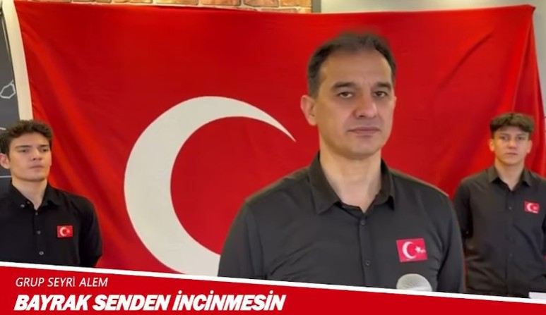 Aksaray’da öğrencilerden vatan sevgisi temalı müzik videosu