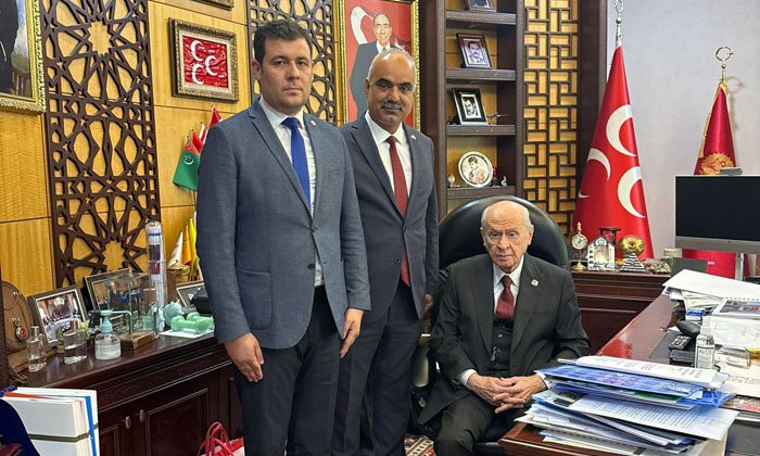 MHP Aksaray teşkilatından Bahçeli’ye ziyaret