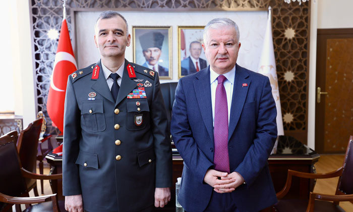 Tuğgeneral Mesut Koçak’tan Vali Murat Duru’ya ziyaret