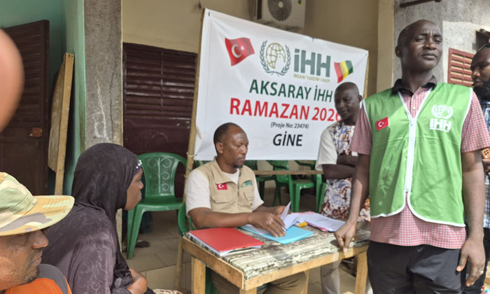 Aksaray İHH’dan Gine’de ramazan kumanyası dağıtımı