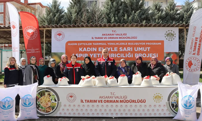 Aksaray’da kadın eliyle tarım güçleniyor