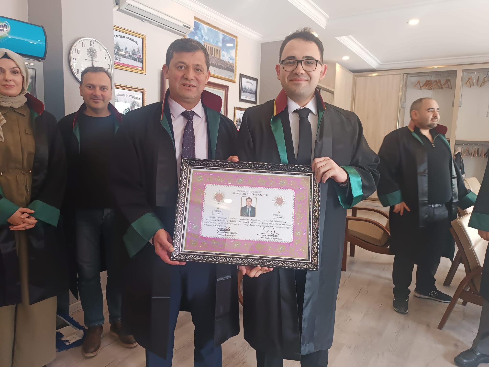 Aksaray Barosu’na 2 yeni avukat daha katıldı