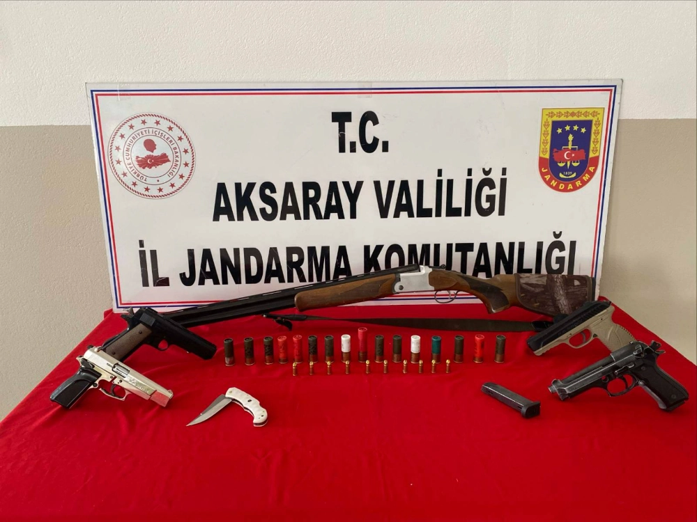 Gülağaç’ta silah operasyonu: 4 tabanca ve 1 av tüfeği yakalandı
