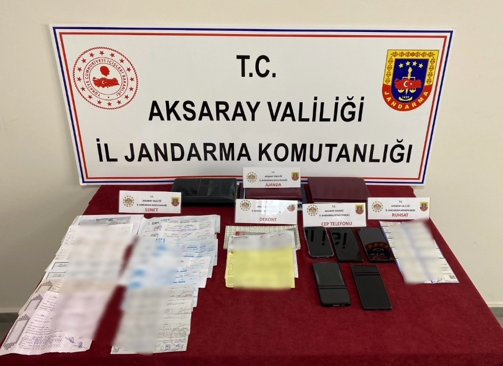 Aksaray’da tefeci operasyonu: 3 tutuklama